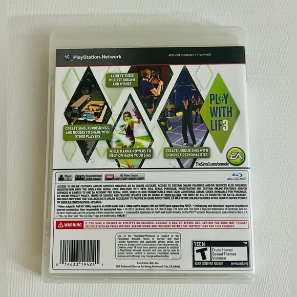 The Sims 3 (Sony PlayStation 3) - Picture 3 of 3